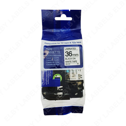 TZe261 BROTHER® P-Touch Compatible Tape (Black on White)