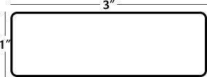 1 X 3 ZEBRA® Compatible Labels